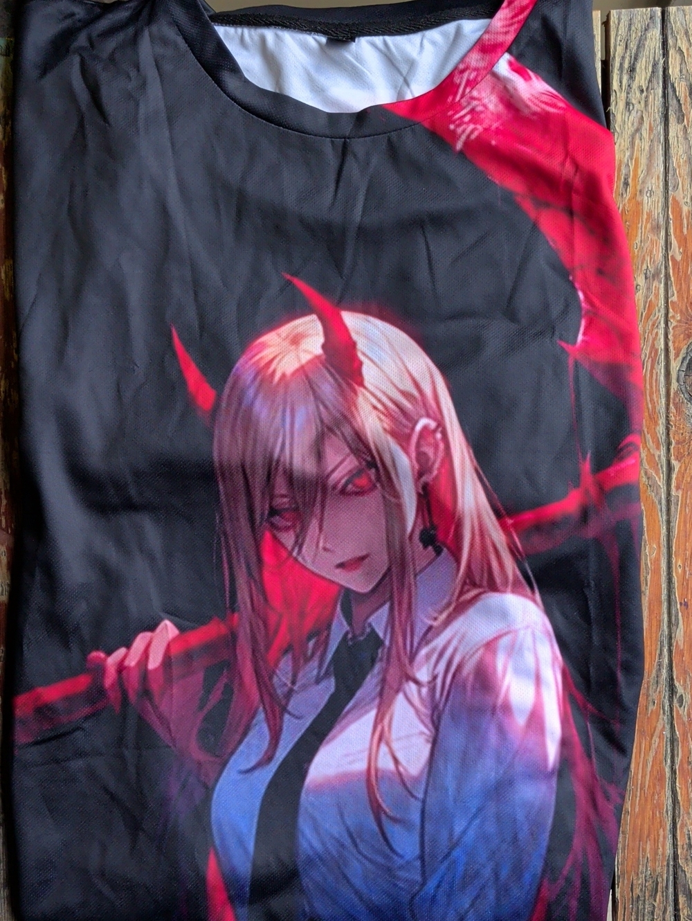 Black & Red Anime Graphic Tee